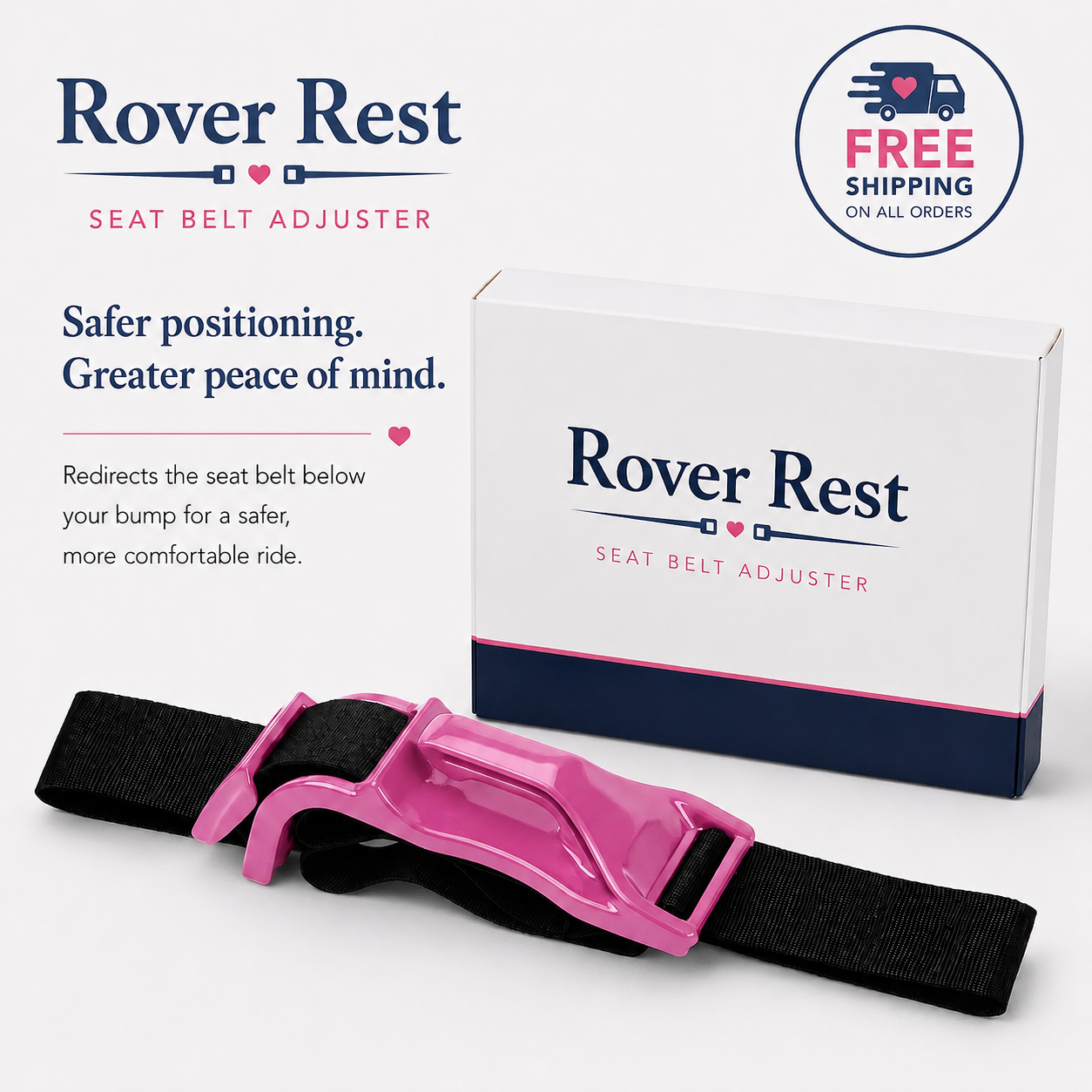 Rover Rest - Pregnancy Seat Belt Adjuster