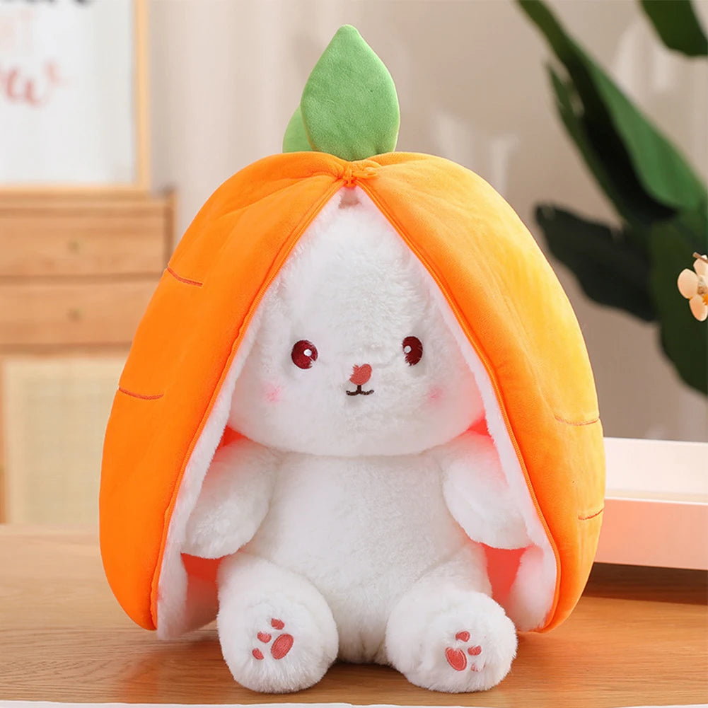 Cuddly Bunny Strawberry Pillow